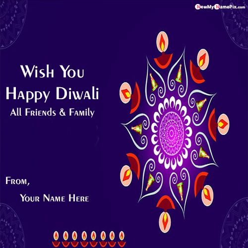 2021 Happy Diwali Wishes Images  With Name Create